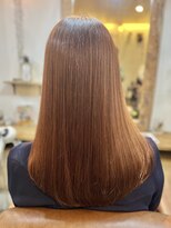 クオリア(QUALIA)&nbsp;ツヤツヤ大人可愛いピンクベージュ×fiberケラチンTR/髪質改善柏