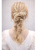 お呼ばれパーティーヘアセット14/ヘアメイク/ブリーチ/レイヤー
