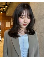 ネスト(NEST)&nbsp;レイヤーカット/オリーブベージュ／透明感カラー