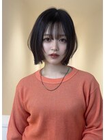 アイトーキョーエス 渋谷(AI TOKYO S)&nbsp;ミルクティーブロンド/ダークブルー/デジタルパーマ/渋谷