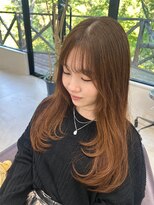 エーライン美容室(A-line) 伊万里で叶う大人のロングレイヤーと艶ブラウンカラーで朝ラクに