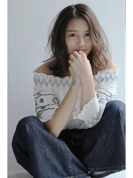 フェリア 緑地公園(FERIA) やわらかパーマ+ライトベージュ