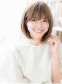 *mod's上尾*斜めバング☆小顔ナチュラルストレートa!