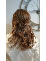 ヘアセットサロン ミント(Hair set salon MINT)&nbsp;お花ハーフアップ