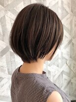 ヘアデザイン ファブロ(hair design FABRO.)&nbsp;グレージュ×ショートボブ