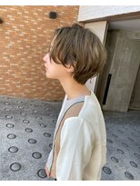 レンク(LENC)&nbsp;耳掛けショート　オリーブベージュ