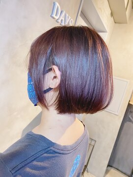 ヘアアンドライフ エジェリデイズ(hair&life egerie days) ボブ×ピンクカラー
