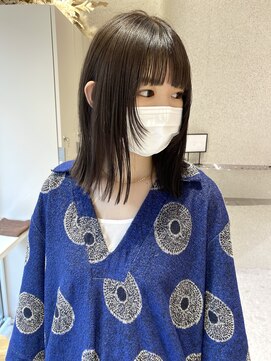 マイル 渋谷(mile) 顔まわりカット×グレーカラー