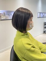 ツヤ髪白髪活かし☆大人モード。ダークアッシュ