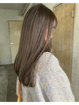 ガーデンヨコハマ(GARDEN YOKOHAMA)&nbsp;オリーブベージュセミロングシアーカラーブリーチなしイメチェン