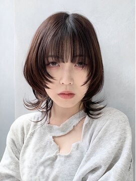 アイティーバイアルバム 下北沢店(IT by ALBUM) エッジウルフスタイル_マチルダボブピンクベージュ_69317