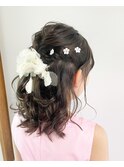【長谷川 静】ハーフアップ
