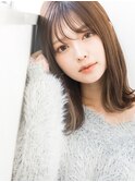 外はね、透明感、ミディ