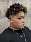 ツイストパーマ　フェードカット　メンズメッシュ