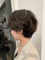 ヘアー ラボ(hair labo)&nbsp;パーマ　ショート　耳掛け