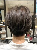【LA'BO三浦】白髪ぼかし対応◎くびれショート×グレージュ