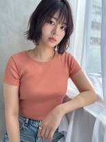 ソヨン 姫路店(SOYON) パツっとミディアム シースルーバング