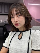 ロンドワン 三宮元町(Lond one)&nbsp;くびれボブ/ベージュブラウン