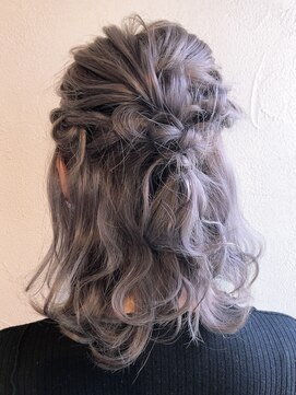 カポック 茗荷谷(KAPOK) ふわふわハーフアップ/編み込み/小顔ヘア　【kapok 茗荷谷】