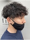 梅田シャドウパーママッシュニュアンスパーママッシュウルフ緩め