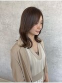 ◎韓国風顔周りレイヤーカット/ひし形ミディアムヘア