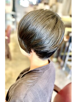 サーティエイト(38) おしゃれ大人 丸みハンサムショート/カット/ボブ/髪質改善/