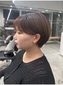 耳掛けショートヘア/大人ショート