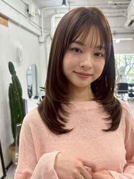 ポーチバイハニー オモテサンドウ(PORCH by HONEY omotesando) 結べるレイヤーカット/小顔カット/マロンブラウン/髪質改善3