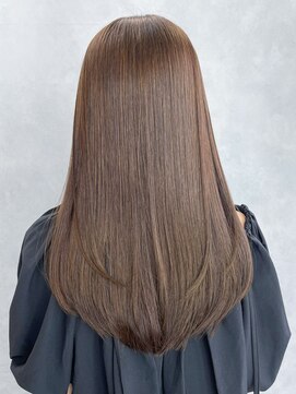 アイティーバイアルバム 藤沢店(IT by ALBUM) ロングおくれ毛前髪カットオリーブベージュ_ba475942