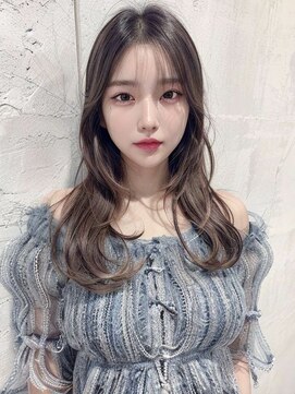 オリンテ バイ レシッド 表参道(orente by rcid) 韓国レイヤーロング美髪グレージュアッシュインナーグレージュ
