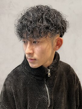 アース 天満橋店(HAIR & MAKE EARTH) ◎爽やかツーブロック！毛流れパーマ×刈り上げ好感