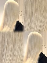 ベレーザ 渋谷(BELEZA) 17491全頭ブリーチダブルカラーハイレイヤーカット金髪ブロンド