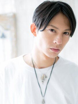 トニーアンドガイ メン 与野駅前店(TONI&GUY MEN) ブラック王道リクルートセンターパートフェザーマッシュk与野