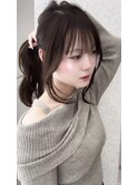 【AYUNA】春モカブラウン×前髪顔周りレイヤーカット