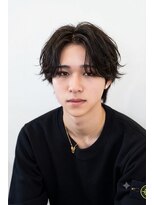 ラスト(LUAST)&nbsp;シャドウパーマメンズテテ風ゆるめパーマ韓国ヘア波巻きツイスト