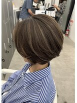 ロエ 元町店(Loe)&nbsp;元町ショートカット白髪ぼかし白髪染めハイライト髪質改善ボブ