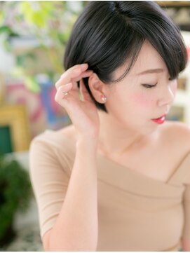 カバーヘア ブリス 川口(COVER HAIR bliss) *bliss川口*前下がりの大人ショートボブa!