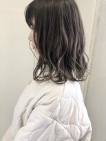 ヘアーデザイン シュシュ(hair design Chou Chou by Yone) 透け感カーキグレージュ×切りっぱなしボブ♪