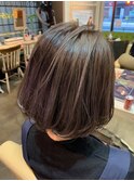 ☆ナチュラルボブ☆　ボブ×ハイライト