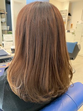 アンビエンテ(ambiente) 大人スタイル　セミロング　コーラルベージュ