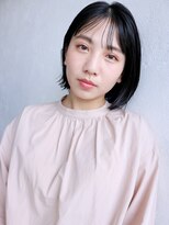 アイティー バイ アルバム 中野店(IT by ALBUM) 愛され小顔ボブ_オリーブカラーハイライトカラー_57390