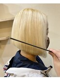 ブロンド×ボブ
