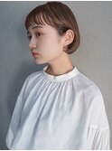 ショートバング/テラコッタ/耳掛けショート/髪質改善/20代30代