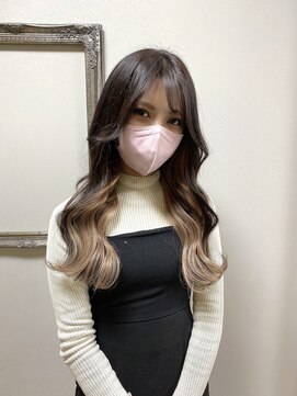 ガルボヘアー 名古屋栄店(garbo hair) #名古屋#栄#プルエクステ#インナーカラー#ベージュ#モテロング