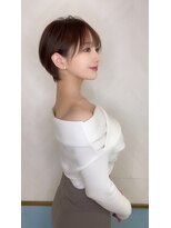 ロンド ストラーダ 心斎橋(Lond strada)&nbsp;ショート×ハイライト白髪ぼかし×シルキーベージュ[心斎橋]