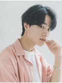 韓国ヘア センターパート ダウンパーマ 韓国メンズヘア