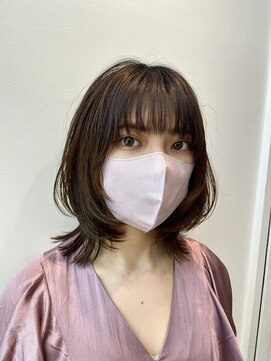 ステア ケース(stair case) 韓国くびれヘア　ミディアム レイヤー