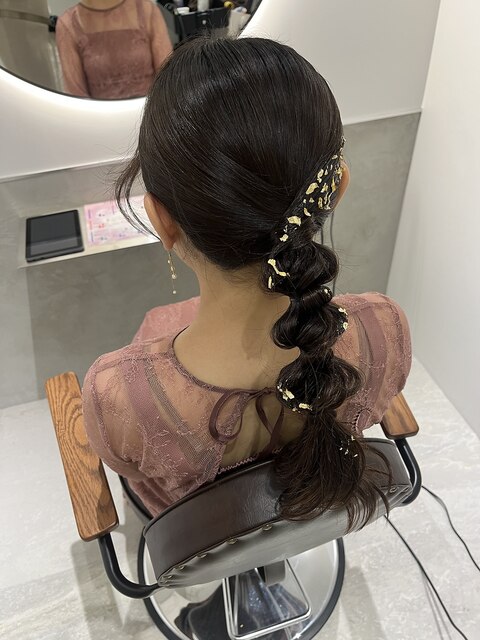 金箔玉ねぎヘアー♪