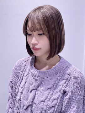 ステア ケース(stair case) まとまる内巻きボブ顔まわり前髪カット