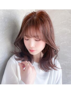 ヘアーズベリー 淡路店(hairs BERRY) ★BERRYピンクブラウンエアリーロングフェイスレイヤーうる艶髪
